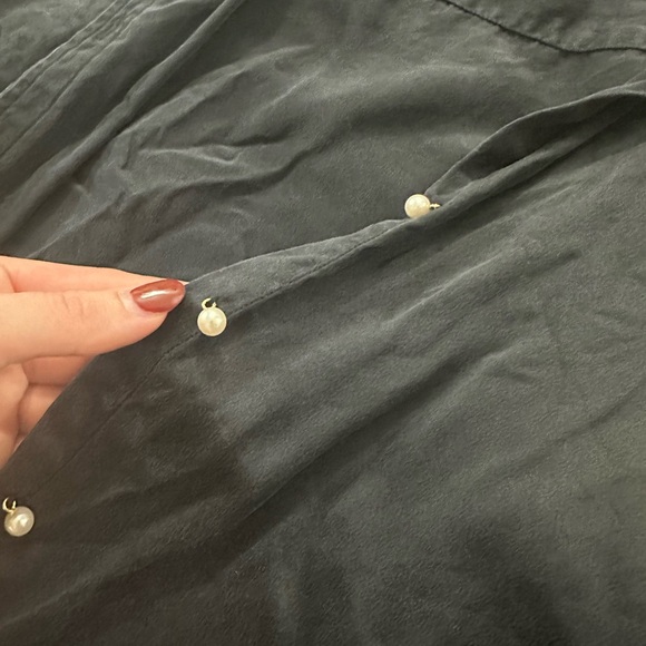 Ralph lauren silk button up - Picture 3 of 4